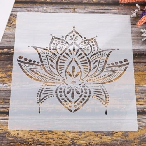30*30cm Size DIY Craft Mandala Stencils for Painting on Wood,Fabric,Walls Art Scrapbooking Stamping Album Embossing