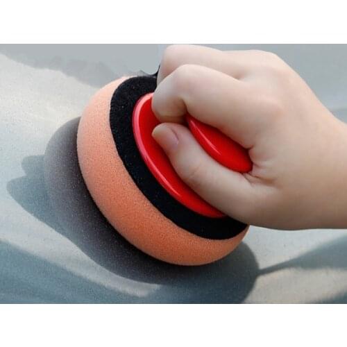 4 Inch/100MM Car Wash Wax Polish Pad Polishing Pad Sponge Car Cleaning Cloth Microfiber Applicator Pads