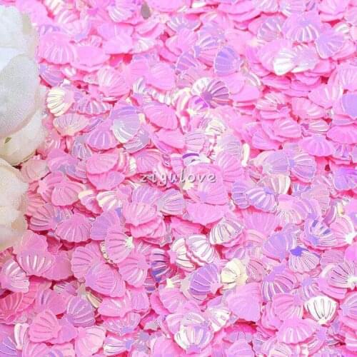 4/shell/Gradual change/monochrome/15 grams Sequins PVC Flat for DIY Card Making Craft Color Collection