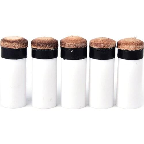 High Quality 5Pcs 13mm Screw On Cue Tips For Billiard Pool Cue Stick and Snooker Cue Replacement Parts Stick Repair Tool