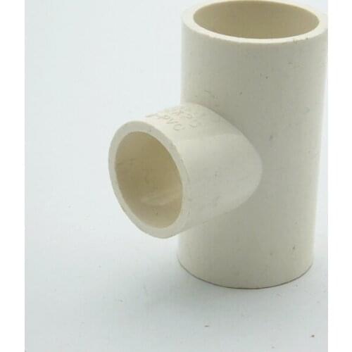 50mm x 20mm x 50mm ID Tee PVC Tube Joint Pipe Fitting Coupler Adapter Water Connector For Garden Irrigation System