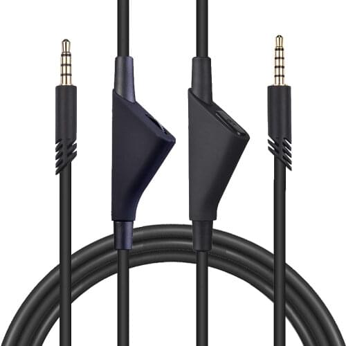OFC Replacement Aux Cable Extension Cord For Logitech Astro A10 A30 A40 A40TR A50 Gaming Headsets With Mic Mute Volume Control