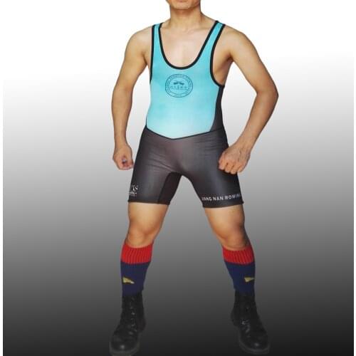Badiace Tight Boating Suit Wrestling Singlet Weight Lifting Outfit Man Tights One Piece Wrestling Gear can Custom Logo