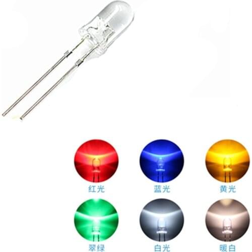 Free shipping 1000pcs 5mm led white/blue/red/yellow/green/pink light bulbs / 5MM White Colour LED emitting diode F5mm White LED