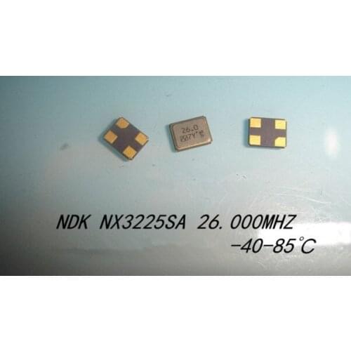 Free ship 200pcs for NX3225SA 26M 26MHZ 26.000MHZ 10PF +-10PPM original passive crystal oscillator for NDK