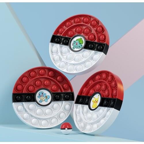 Pokemon Hot Push Bubble Fidget Toys Adult Stress Relief Toy Antistress Soft Squishy Anti-Stress Gift Anti Stress