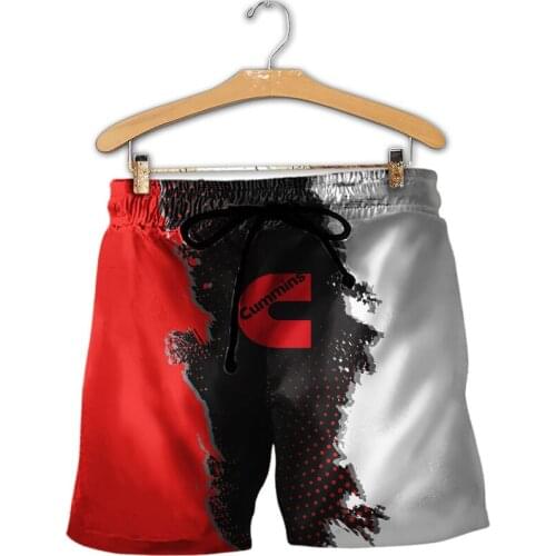 Summer Hot-selling Casual Pants CUMMINS 3D Logo PRINTING High Quality Short Sleeve Harajuku Tracksuit Hip-hop Brand Cool Pants