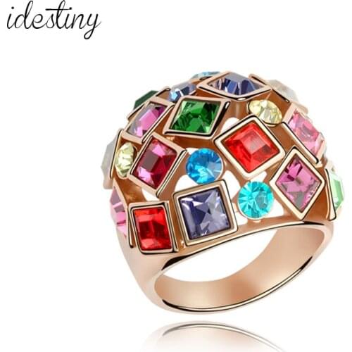 IDESTINY Rings With Crystals