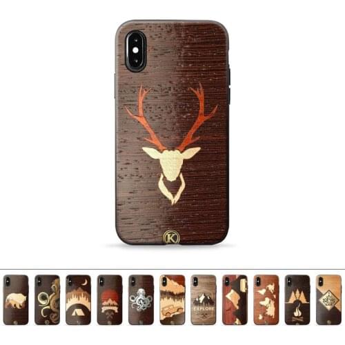 Keyway Canada Design Unique Wood Grain Phone Case for iPhone 11 12 6 7 8 Pro X XS Max XR Plus Silicone Soft TPU Funda Cover