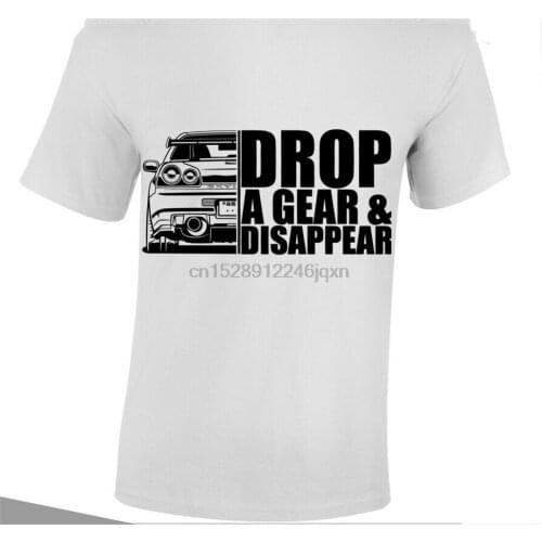 Nissan Skyline Gtr R34 Rear Facing Car Fan Enthusiast T Shirt Turbo Sports Jdm Gyms Fitness Tee Shirt