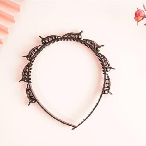 Unisex Alice Hairband For Men And Women Sports Headband Metal Hairstyle Hairpin Hoop For Cosmetic Double Bangs Color Resin Q1H2