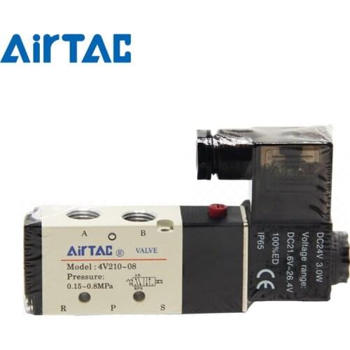 Original Airtac 4V Series Solenoid Valve 4V21008B DC24V 4V22008A AC220V