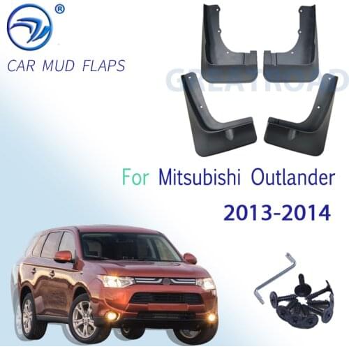Front Rear Molded Car Mud Flaps For Mitsubishi Outlander 2013 2014 2015 Mudflaps Splash Guards Mud Flap Mudguards Fender
