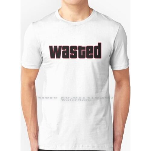 Wasted T Shirt 100% Pure Cotton San Andreas Grand Theft Auto Cj Vice City Gaming Andreas San Game San Andreas Old School
