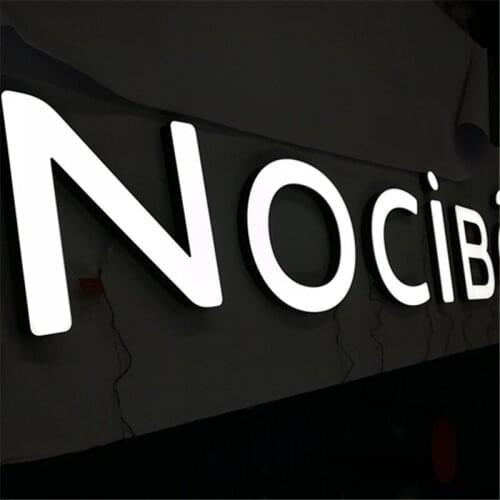 Advertising Front Lit Acrylic Letter Sign 3D Face Luminous Waterproof Signage for Logo Display