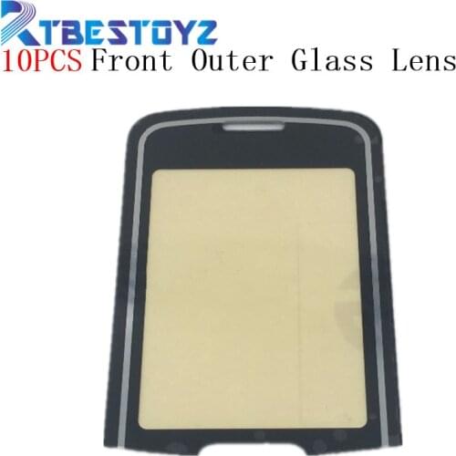 RTBESTOYZ 10Pcs/Lot 100% Original Mirror Display Screen Front Lens Glass For Nokia 8600 Luna Black Color