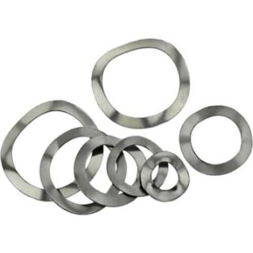 10/50Pcs 304 Stainless Steel Three Wave Washers Spring Washer M3 M4 M5 M6 M8 M10 M12 M14 M16 M19 M23 M25 M27 M31 M39 M41