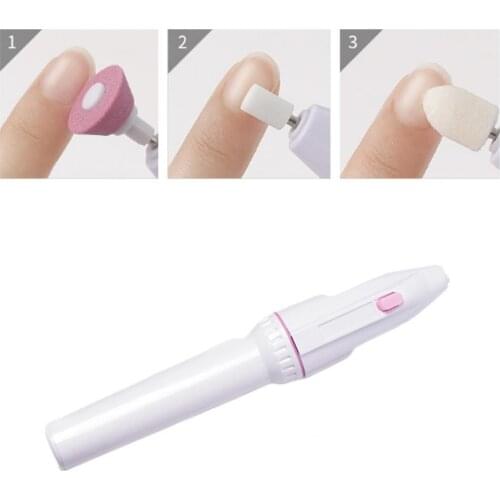 Nail Grinder Adjustable Nail Art Cutter Polishing Buffer Files Electric With 5 Drill Bit Machine Manicure Salon Tools