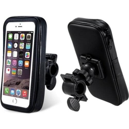Universal Motorcycle Bicycle phone holder For iPhone 7 Samsung S8 TISKE Support Mobile Phone Stand With Waterproof Case Bag
