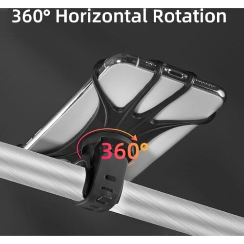 ROCKBROS Bike Phone Holder Bicycle Mobile Cellphone Holder Motorcycle Suporte Handlebar Mount Non-Slip Moblie Cell Phone Clip
