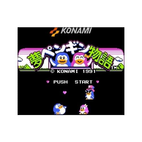 Yume Penguin Monogatari Region Free 60 Pin 8Bit Game Card For Subor Game Players