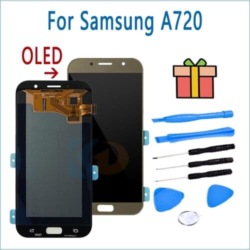 LCD Mobile Phone OLED For Samsung LCD With Touch Screen For Samsung Galaxy A720 Display