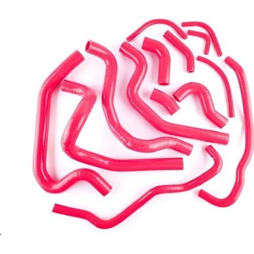 14pcs Racing Silicone Coolant Hoses for Toyota MR2 MK1 AW11 4AGE Radiator Heate