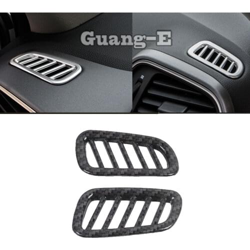 For Renault Kadjar 2016 2017 2018 2019 Car Front Air Conditioning Outlet Vent Styling Garnish Cover Frame Lamp Trim 2pcs