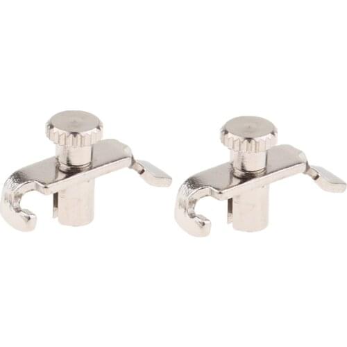 2Pcs Stainless Steel Musical Instrument Erhu Parts Erhu Fine Tuner Silver