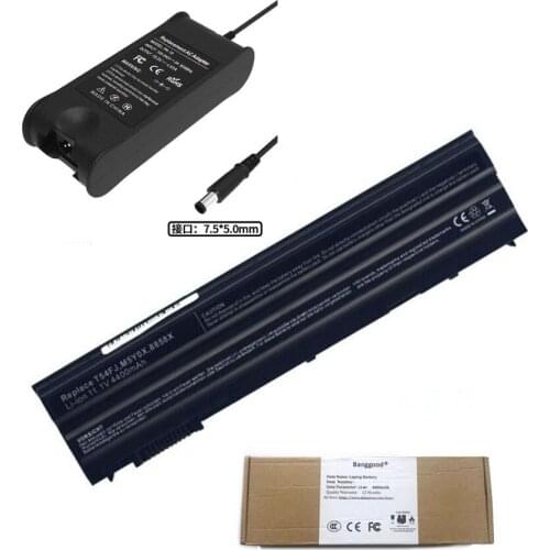 4400mAh Laptop Battery + 19.5V 4.62A AC Charger for Dell Latitude E5430 E6430 E5520m E5420 E6120 E6520 E6420 Vostro 3560 8858x