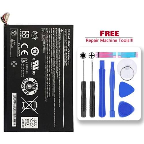 AP12D8K Tablet Battery for ACER Iconia Tab A3 A3-A10 A3-A11 W510 W510P 3.7V 7300MAH 27WH Li-ion Polymer Battery