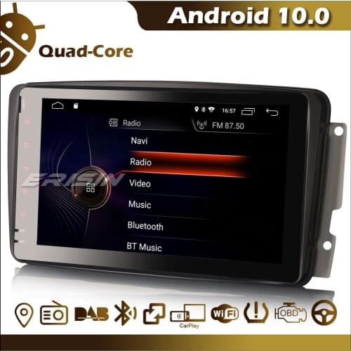 Erisin ES4289C CarPlay 8" Android 10 Car Stereo GPS DAB+ Radio FM DSP Bluetooth OBD WiFi for Mercedes A/C/CLK/G Class W168 W203
