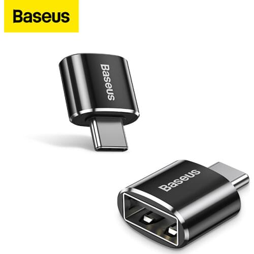Baseus USB C Adapter OTG Type C to USB Adapter Type-C OTG Adapter Cable For Macbook Pro Air Samsung S20 S10 USB OTG
