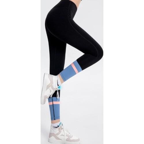 Fast Dry Fitness Pants Splicing Womens Yoga Pants Running High Waist Seamless Sport Leggings Push Up Trouser Stretchy Gym Tights