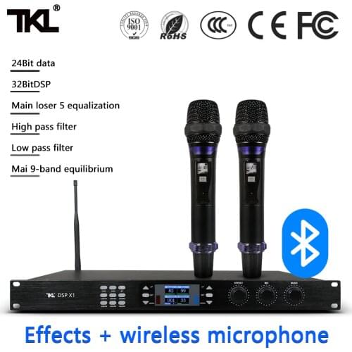 TKL X1 Processor digital signal processor with wireless microphone professional audio Effect processor for