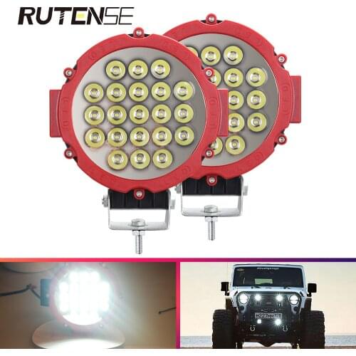 7inch car led bar spotlight 63W led work lights for 4x4 off-road Wrangler SUV ATV truck vehicle front bumper roof lights 12V 24V