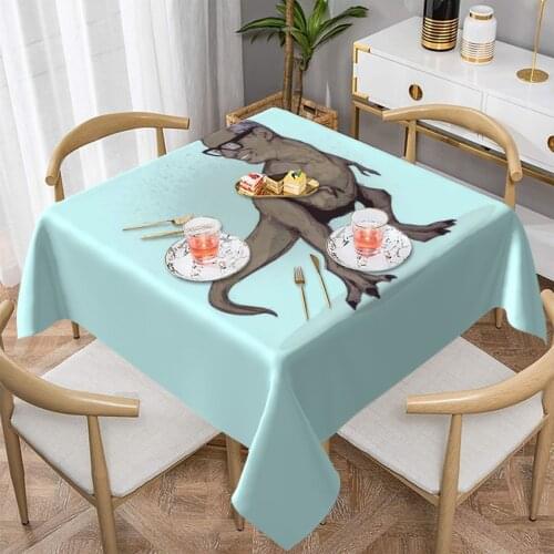 Dinosaur Tablecloth Decoration Party Table Cover Retro Custom Polyester Cheap Table Cloth