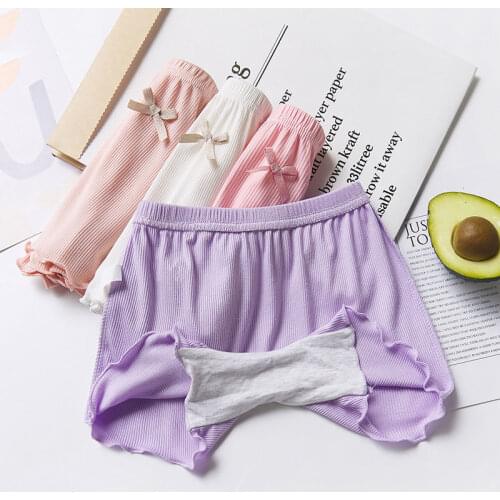 3-12Years Girls Safety Shorts Summer Kids Panties Girl Pants Children Modal High Waist Bow Leggings Cute Underpants Baby Clothes