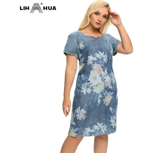 LIH HUA Denim Summer Dresses
