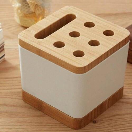 Multifunction Desktop Remote Control Holder Makeup Organizer Storage Box Stationery Holder Organizer for Household Bathroom