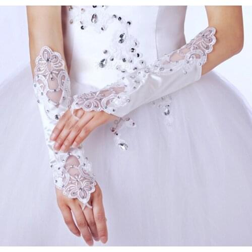 MONAYARN Wedding Lace Gloves