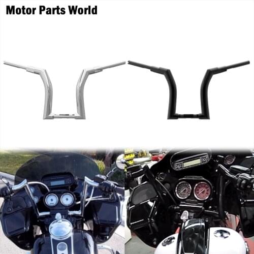 Motorcycle Drag Handlebar 12" 14" 16" Z Bar Wet Clutch Black/Chrome For Harley Touring Road King FLHR 2014-2020 FLHRSE FLHRXS