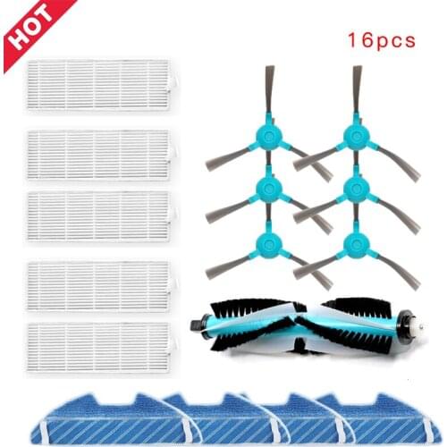Main Roller Side Brush Hepa Air Filter Mop Cloth for Conga Excellence 1290 1390 Robot Vacuum Cleaner