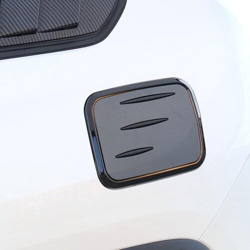 Suitable 1PCS for RAV4 2020 modified decorative fuel tank cover car stickers carbon fiber pattern refueling exterior stickers
