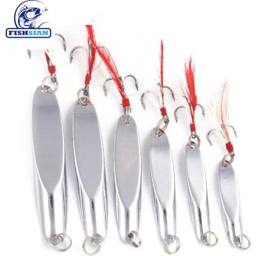 Fishing Spoon Bait Metal Bass Fishing Weights 7-40g Spinnerbait Articulos De Pesca Isca Artificial Long Shot Saltwater Lures
