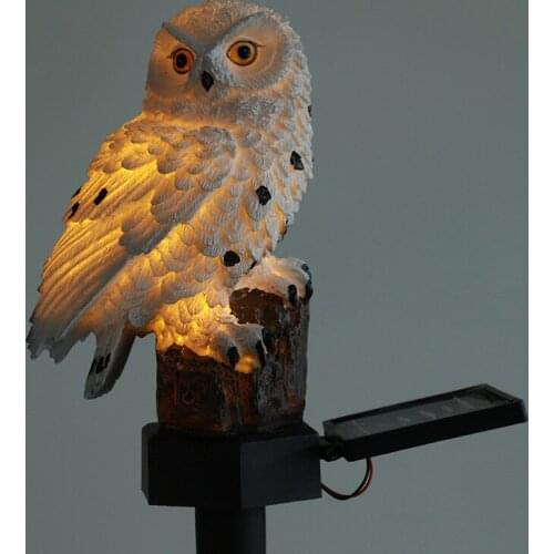 Cross-border explosions solar owl lawn light led ground plug light outdoor garden decoration garden light landscape light