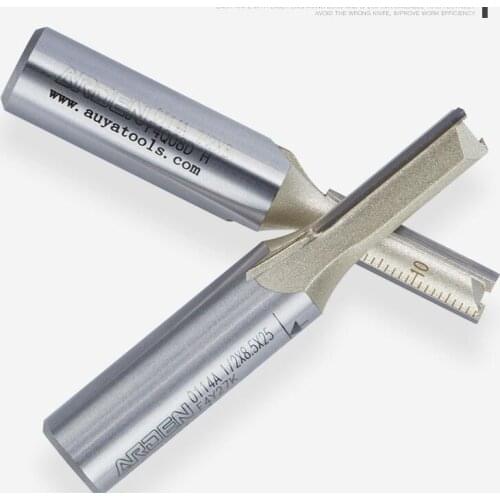 ARDEN 1/2 1/4 lengthening STRAIGHT BIT TRIMMING DOUBLE FLUTE cnc router bits Milling woodworking tools