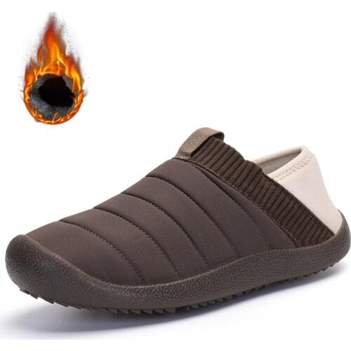 Winter Plush Warm Shoes Indoor Walking Shoes Men Women Unisex Size Size 36-48 Lightly Waterproof Outdoor Snow Cotton Slippers