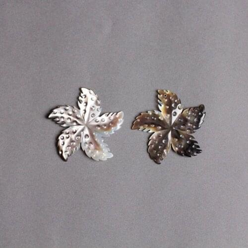 10pcs Wholesale big size deep sea black shell with hole big black sea star shell pendant