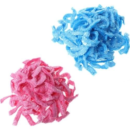 100 Pcs Clear Disposable Hair Salon Shower Elastic Waterproof Bathing